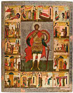 икона Феодор Стратилат 15 век Новгород