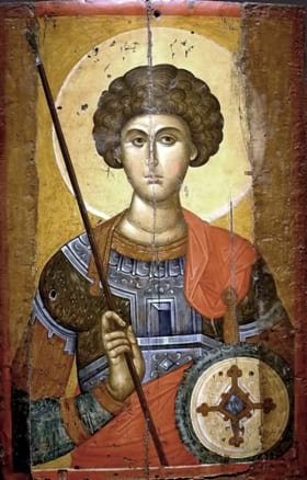 Святой Великомученик Георгий Победоносец, Византия 14 век