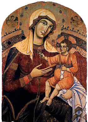 Богоматерь с Младенцем 13 век Италия