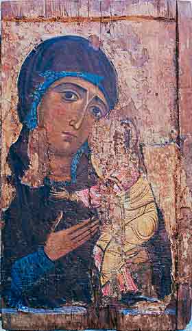 Икона Пресвятой Богородицы Одигитрия, 12 век Кипр