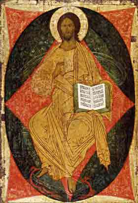 икона Спас в Силах 15 век Дионисий